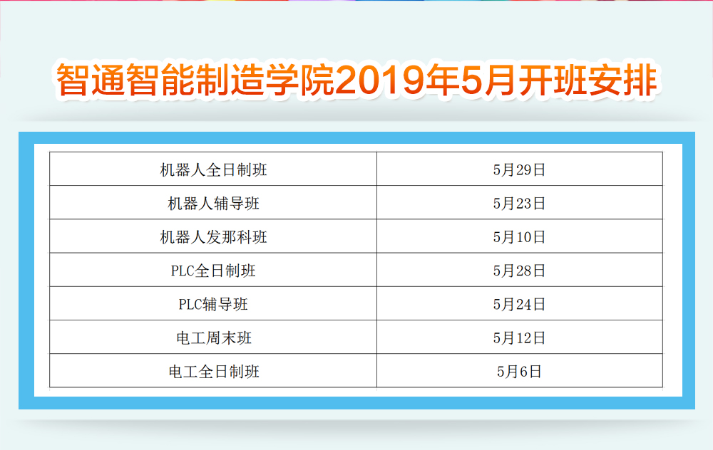 智通教育5月開班通知02